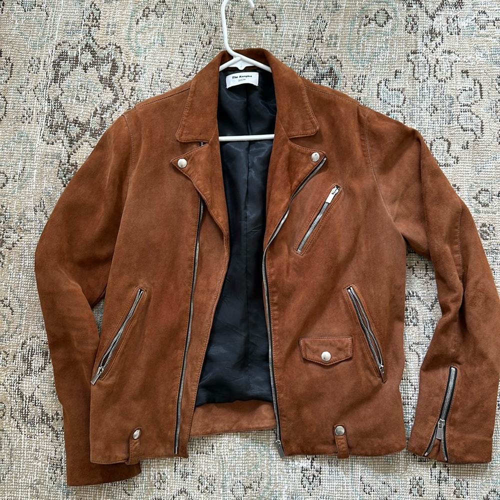 THE KOOPLES Suede Zip Jacket